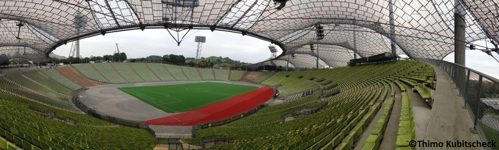 Ein Blick in das Olympiastadion