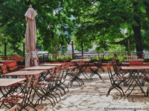 Biergarten leer